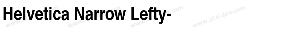 Helvetica Narrow Lefty字体转换